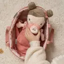 Bebé Rosa con canastilla y accesorios Little Dutch