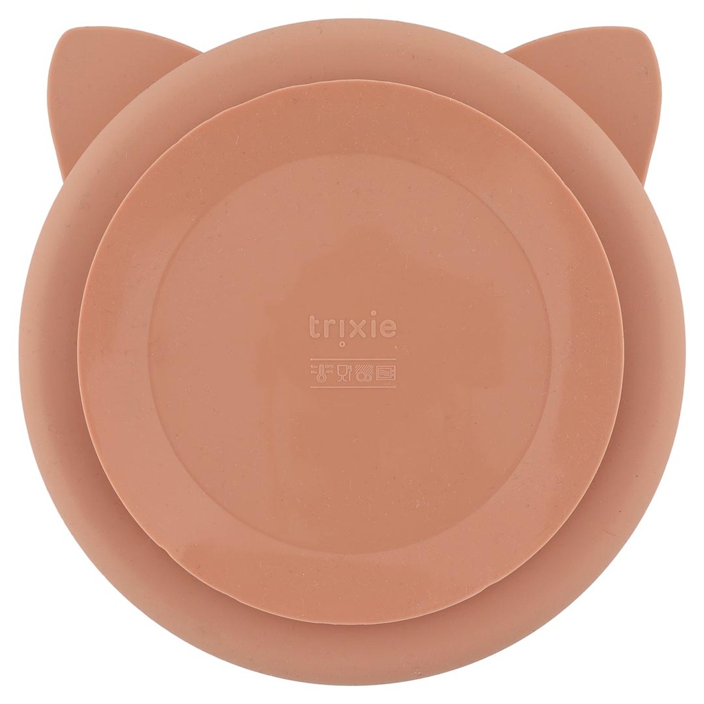 Plato con compartimentos de silicon Trixie