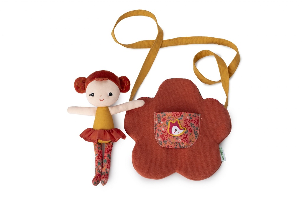 Muñeca Adèle con bolso de flor