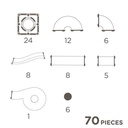 Pista de bolas Cleverclixx 70 piezas