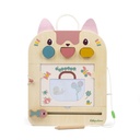 Pizarra mágica de madera de Jeanne la gata