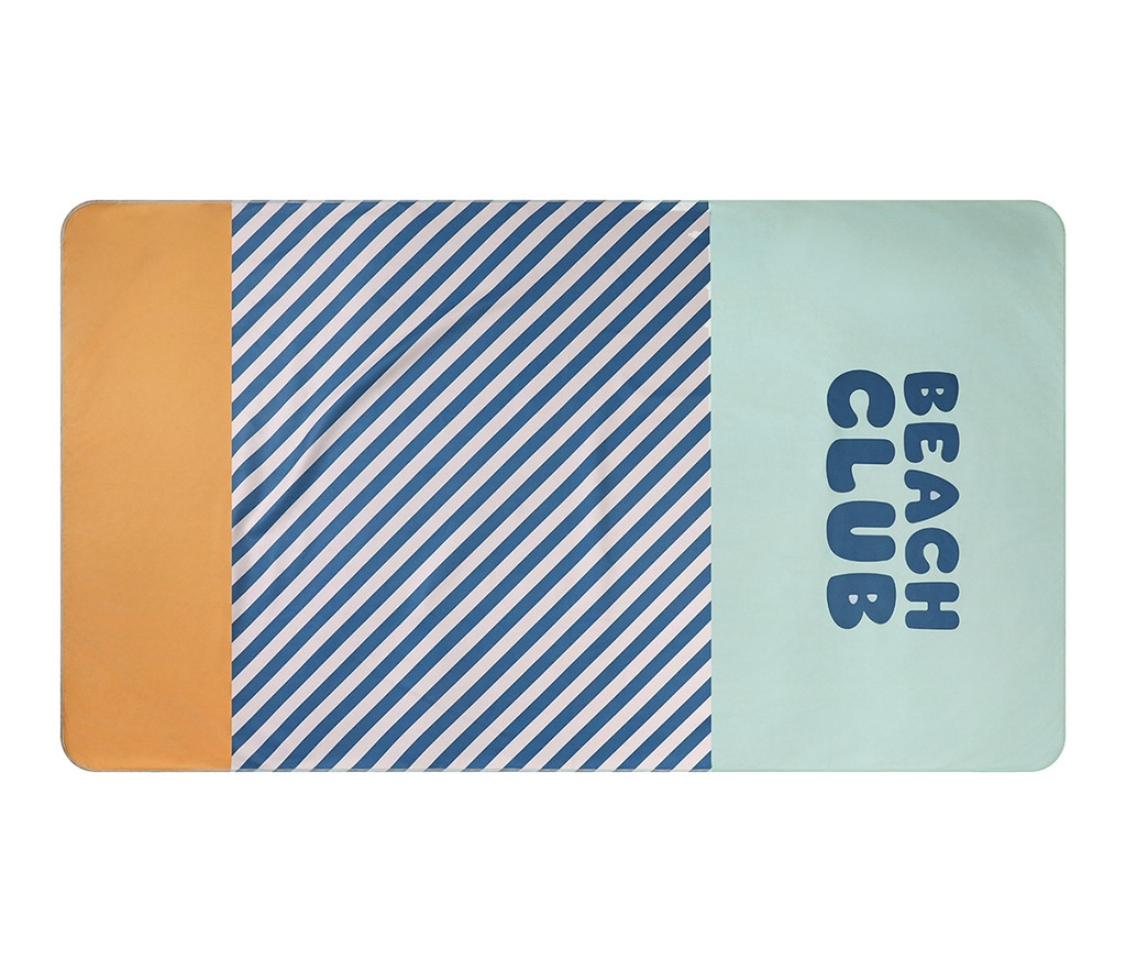 Toalla de Playa Microfibra Stripes Blues & Beyond