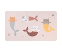Toalla de Playa Microfibra Mermaid Cats
