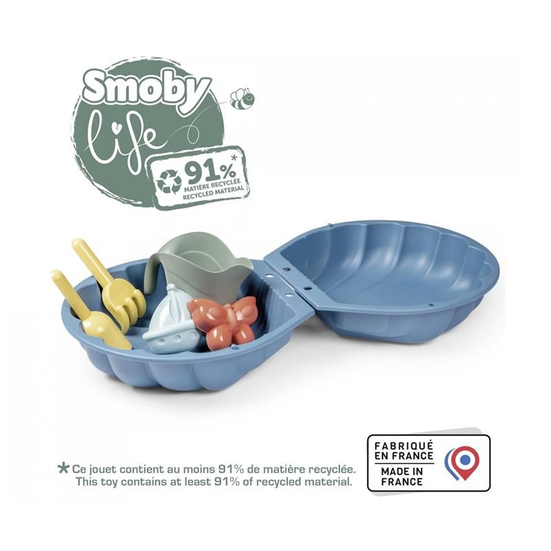 Arenero Smoby Life Doble con accesorios