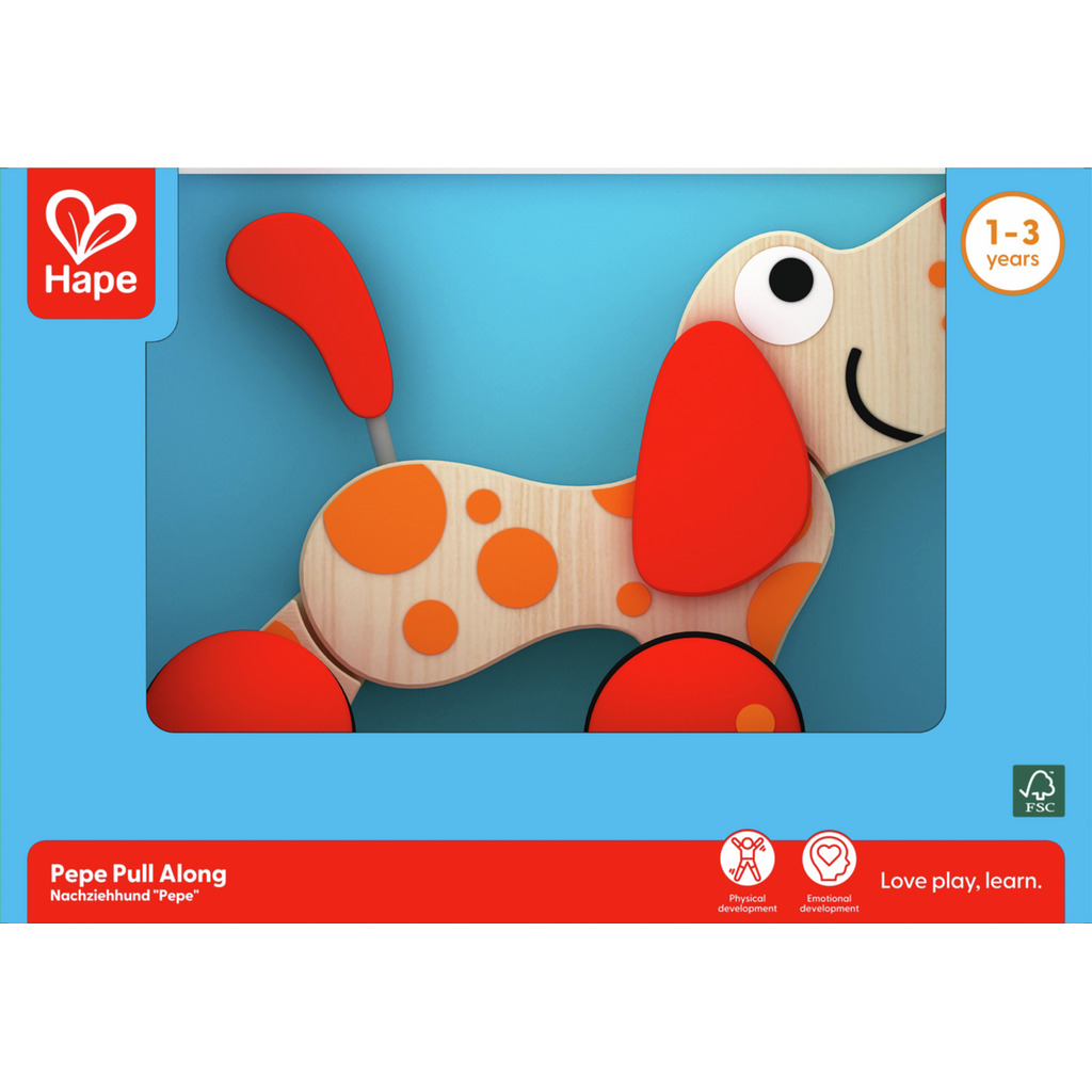 Juego de arrastre Perro Pepe