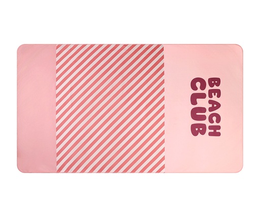 Toalla de Playa Microfibra Stripes Bloom & Blush