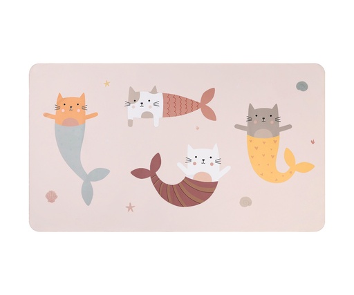 Toalla de Playa Microfibra Mermaid Cats